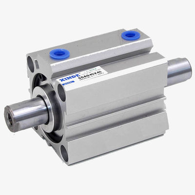 China Double End Rods Pneumatic Cylinder Plastic Machine Air Cylinder Aluminium Cylinder Through-hole Mounting supplier