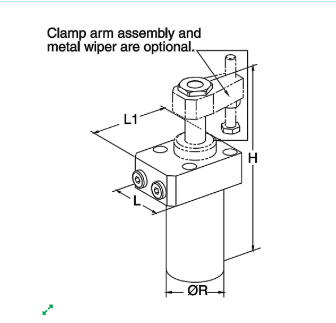 Robust Swing Clamps Top Flange 5000 psi max Double Acting Sturdy Swing Mechanism Carrlane Type