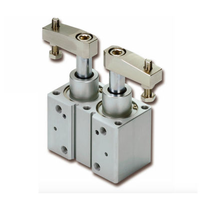 Casting Pneumatic Swing Clamp , Double Acting Pneumatic Cylinder Power Saving supplier